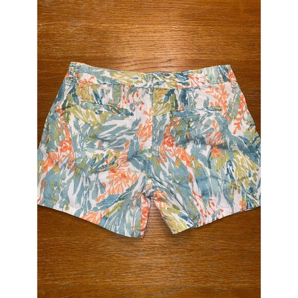 Old Navy Floral Patterned Shorts Size 14 Cotton Blend - Picture 3 of 4